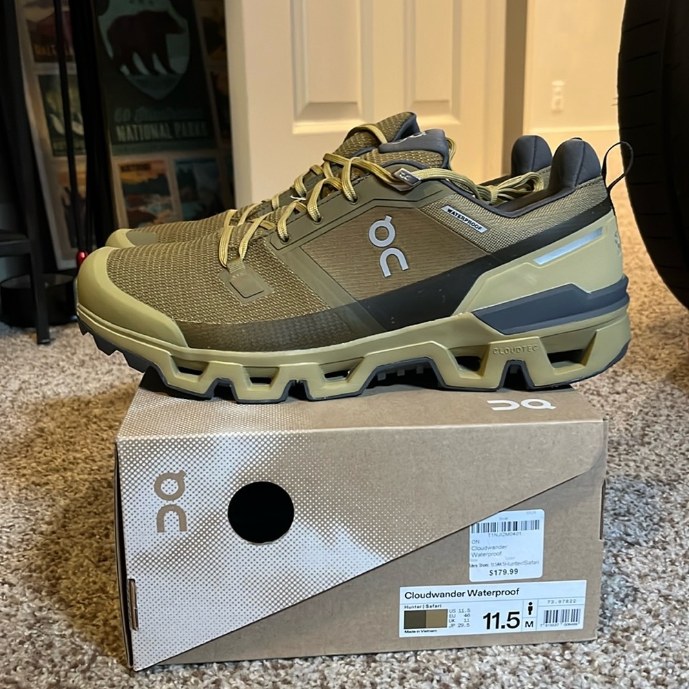 ON Cloudwander Waterproof (11.5) Hunter/safari